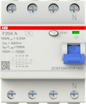 F204 A-100/0.03 Residual Current Circuit Breaker (RCCB) 4P 100A 30mA A 2CSF204101R1900 | 8012542917908
