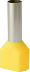 Końc&oacute;wka tulejkowa izolowana podw&oacute;jna HI 2x10,0/18-zo ż&oacute;łta, Al/Cu 74.64 | 5907053110630