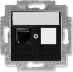 1xRJ45 DATA outlet CAT6, 5014H-A61017 63W, black, Levit 2CHH296117A6063 | 8592624111634