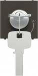 Color: Anthracite.   Rated voltage: 110 - 250 Vac.   Rated current: 5A.   Key removable in "OFF" position.   Unique key for each lock.   Suitable for alarms.   Size: 2 modules. 2CLA225320N1801 | 8427238229898