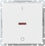 Switch with screwless terminals. The terminals are for max 2 rigid wires. Including switch insert and rocker. 2TKA00004862 | 6438199009506