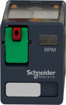 Power plug-in relay, Zelio RPM, 2 C/O, 24 V AC, 15A. range of product: Zelio Relay - series name: Power - product or component type: plug-in relay - device short name: RPM - contacts type and composition: 2 C/O - contacts operation: standard - status ...