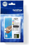 Brother LC421VAL | Ink Cartridge | Magenta, Cyan, Yellow, Black LC421VAL | 4977766813600