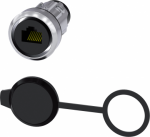 RJ45 connection: 22 mm, metal shiny, silver 3SU1950-0GB80-0AA0 | 4047621045771