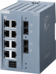 SCALANCE XB108-2 unmanaged IE switch, 8x 10/100 Mbit/s Ports, 2x 100 Mbit/s multimode SC, for setting up small star and line topologies LED diagnostics,IP20, redundant power supply, 24 V AC/DC Manual available as a download 6GK5108-2BD00-2AB2 | 40476 ...