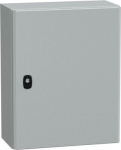Spacial S3D plain door w/o mount.plate. H500xW400xD200 IP66 IK10 RAL7035.. range of product: Spacial S3D - device application: multi-purpose - product or component type: compact enclosure - enclosure nominal height: 500 mm - enclosure nominal width:  ...