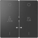 Switch, 2-gang with indicator window, anthracite, Merten D-life MTN3429-6034 | 3606480888311