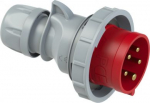 CEE Industrial plug 5x32A (3P+N+PE) 6h IP67 TT SHARK red/grey 0252-6TT | 9003399590382