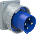 CEE-flanged plug angled 4x125A (3P+PE) 9h IP67 POWER TWIST blue 744-9 | 9003399114830