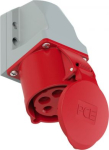 CEE wall mounted socket (compact) 32A 5p 6h IP44 TT 125-6TTK