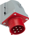 CEE-wall mounted plug 7x16A (6P+PE) 6h IP44/IP54 red 517-6V | 9003399059162