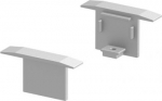 End caps for the GRAZIA 10 installation profile in anodised aluminium, white and black. Package contents: 2 pieces. 1000472 | 4024163187640