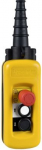 Hanging control panel, XAC-A, yellow, 2 pushbuttons, 1 Emergency stop buttton, &Oslash; 22 mm XACA2913 | 3389110426847