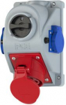 Wall socket outlet 5x32A+2xGS (3P+N+PE) 6h IP44 with switch, COMBO-POL 96062552 | 9003399565700