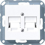 Cover plate, white 2xRJxx AS500W A569-2NWE