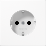 Socket outlet 16A/250V, grounded, with child protection, screwless, white, LS LS1520KIWW | 4011377063020