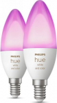 Hue LED Bulb White and Color Ambiance 4W B39 E14 EU 2 pcs. 929002294205 | 8719514356719