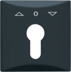 Cover plate with legend Symbol "arrows" and "0" for Venetian blind, Key anthracite - Allwetter 44 (IP 44) 2CKA001710A1894 | 4011395874400