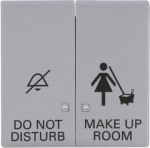 As cover for flush-mounted rocker control switch insert, DND/MUR. DO NOT DISTURB MAKE UP ROOM 2CKA001751A3210 | 4011395282731