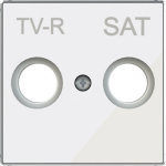 Color: White Glass   Cover plate for TV outlet code: 8151.3, 8150.7 & 8150.8 2CLA855010A2101 | 8427238224664