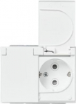 There are terminals for each contact of the socket outlet for max 4 rigid wires. No X-terminals. The socket outlet insert without the cover plate is screen-protected. Assemly on smooth surface IP21 and with seal 2464 on rough surface IP44. 2TKA000023 ...