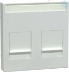 Schneider Electric Merten System M MEG4564-0325 in color active white is a central plate for modular jack connector. This central plate belongs to M-Arc, M-Elegance, M-Plan, M-Plan glass, M-Smart, M-Star, System M aesthetic group. The device's fixing ...