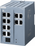 SCALANCE XB112 unmanaged IE switch, 12x 10/100 Mbit/s RJ45 ports, for setting up small star and line topologies  LED diagnostics, IP20, Redundant power supply, 24 V AC/DC Manual available as a download 6GK5112-0BA00-2AB2 | 4047622549681