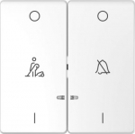 Rocker, 2-gang with indicator window, white lotus, Merten D-life MTN3429-6035 | 3606480888304