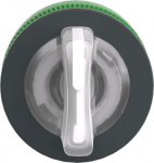 Head for illuminated selector switch, Harmony XB5, plastic, white handle, universal LED, 3 positions ZB5FK1513 | 3606481339577