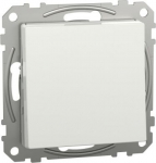 Rocker switch, 2-way, screwless, white, Exxact WDE002521 | 3606480200984