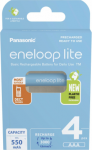 Batteries rechargeable ENELOOP Lite BK-4LCCE/4BE AAA, 550 mAh, 4 pc(s) BK-4LCCE/4BE | 5410853064350