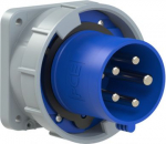 CEE-flanged plug 5x63A (3P+N+PE) 9h IP67 POWER TWIST blue 635-9 | 9003399216725