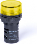 Panel mounted signal lamp, flat shaped head, resistance, yellow, 24V AC/DC 105426 | 8592765054272