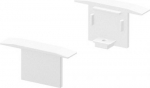 End caps for the GRAZIA 10 installation profile in anodised aluminium, white and black. Package contents: 2 pieces. 1000473 | 4024163187657