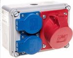 Distribution box 5x32A (3P+N+PE) + 2xSchuko 230V IP54 9769226WE | 5907711108603