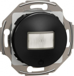 Motion sensor with push button integrated and relay, black, Renova WDE011653 | 3606481909459