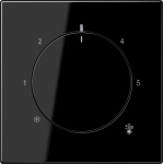 Centre plate for thermostat, black, LS LS1749BFSW | 4011377195325