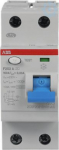 F202 A-100/0.03 Residual Current Circuit Breaker (RCCB) 2P 100A 30mA A 2CSF202101R1900 | 8012542915300