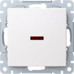 1066UCK-916 Two-way switch with LED indicator, white, Saga 2TKA00005003 | 6438199011233