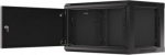 Lanberg | Rack cabinet 19" wall-mount 6U/600x450 for self-assembly with metal door (flat pack) | WF01-6406-00B | Black WF01-6406-00B | 5901969430073