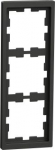 Cover frame, 3-gang, anthracite, Merten D-Life MEG4030-6534 | 4042811197827
