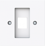 For 1 modular jack inserts.   Pitch dimensions: (WxH) approx. 14.8 x 19.4 mm.   Suitable for Art. Nos. 0210, 0211 and 0219-101. 2CKA001753A9922 | 4011395328361