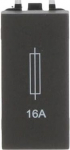 Color: Anthracite.   Rated voltage: 250 Vac   Rated current: 16A   Fuse type / dimension: glass tube / 6 x 24mm   Size: 1 module. 2CLA210800N1801 | 8427238068343