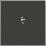 SRD-1-85NS - Cover plate - free@home / KNX 1-gang sensors - Dimmer - Soft Black 2CLA852625A1501 | 8427238145044