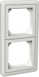 Cover frame, Exxact Combi, 2 gangs, white WDE008240 | 3606480400513