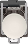 Pilot light, Harmony XB4, metal, white, 22mm, plain lens with BA9s bulb, 230...240V AC XB4BV41 | 3389110887259