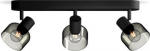 Ceiling/wall spotlight Sleet, E14, 3x25W, IP20, black 929004106701 | 8720169299610