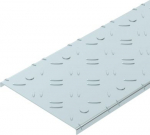 Rievoti vāki BKR tipa kabeļu renēm, kas iztur cilvēka svaru.  Vāka biezums veidojas no 2,0 mm cinkota tērauda loksnes un 1,3 mm rievu augstuma. Iepriek&scaron; iesistas izlaužamas atveres 100 mm attālumā ļauj papildu uzstādīt griežamo sviru. 6049141 | 40121 ...