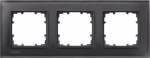3-fold Frame, 232x90mm, glass, black, DELTA miro 5TG1203-2 | 4001869387734