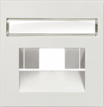 DELTA profil, silver Cover plate UAE connection socket suitable for Rutenbeck Cat. 3+5/ BTR Cat. 6, 65x 65 mm with labeling field DELTA switches and socket outlets � design and quality to perfection from Siemens. Due to its eternally stylish shapes a ...